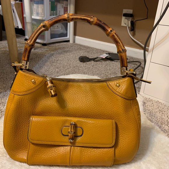 Gucci vintage bamboo Handle shoulder bag